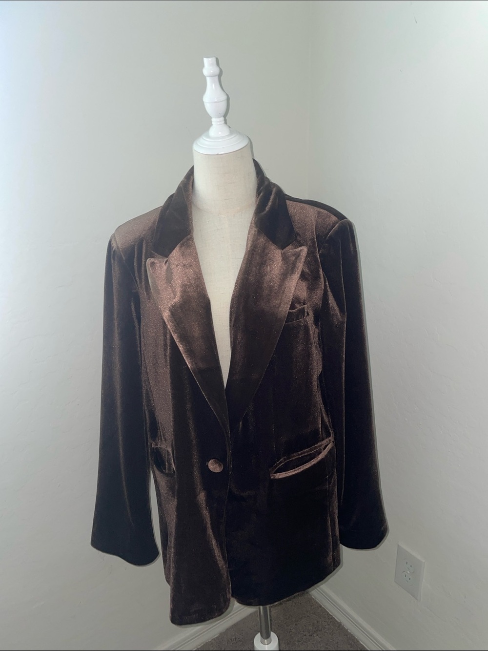 Velvet Heart Chocolate Brown Blazer
